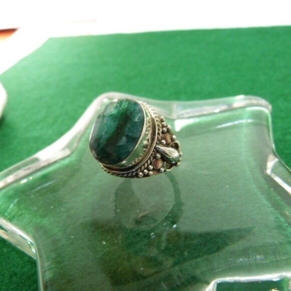 RAW EMERALD RING - SIZE 7.5 - Picture 6 of 6